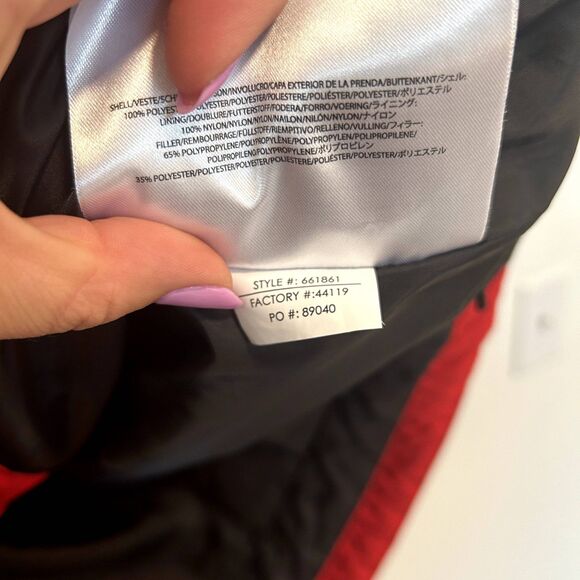 Spyder Ladies Vest Size 8 Full Zip-up Red Black Solid Casual Fall Winter Warm - Picture 13 of 16